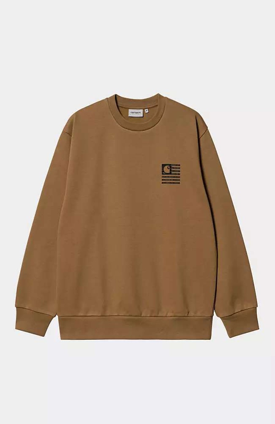 Clothing * | Carhartt Wip Label State Flag Sweatshirt