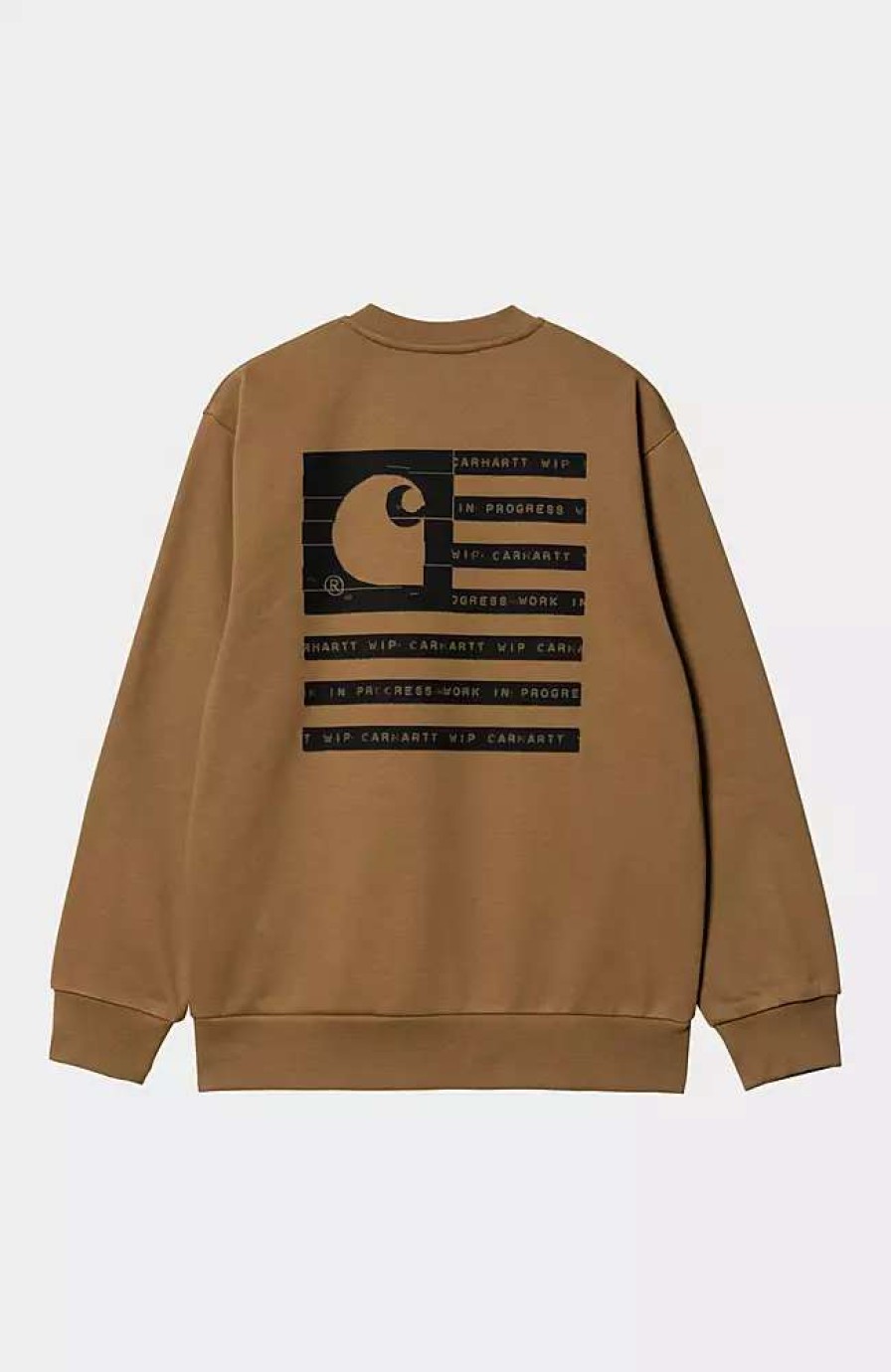 Clothing * | Carhartt Wip Label State Flag Sweatshirt