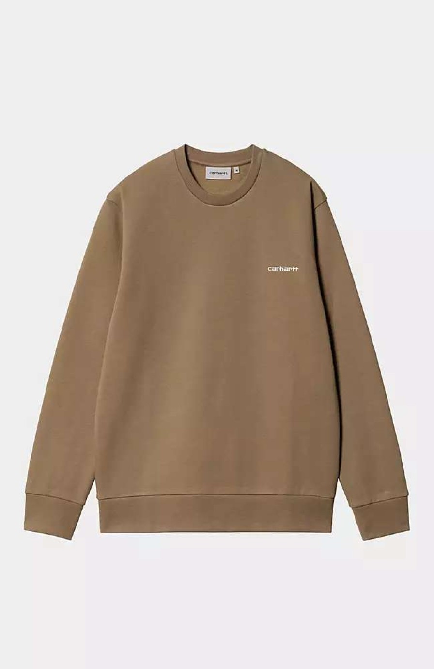 Clothing * | Carhartt Wip Script Embroidery Sweatshirt