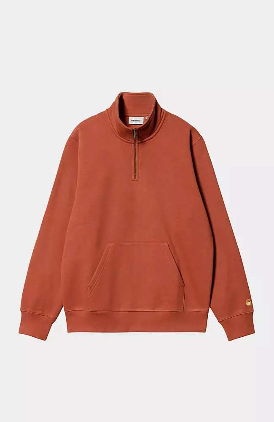 Clothing * | Carhartt Wip Chase Neck Zip Sweatshirt