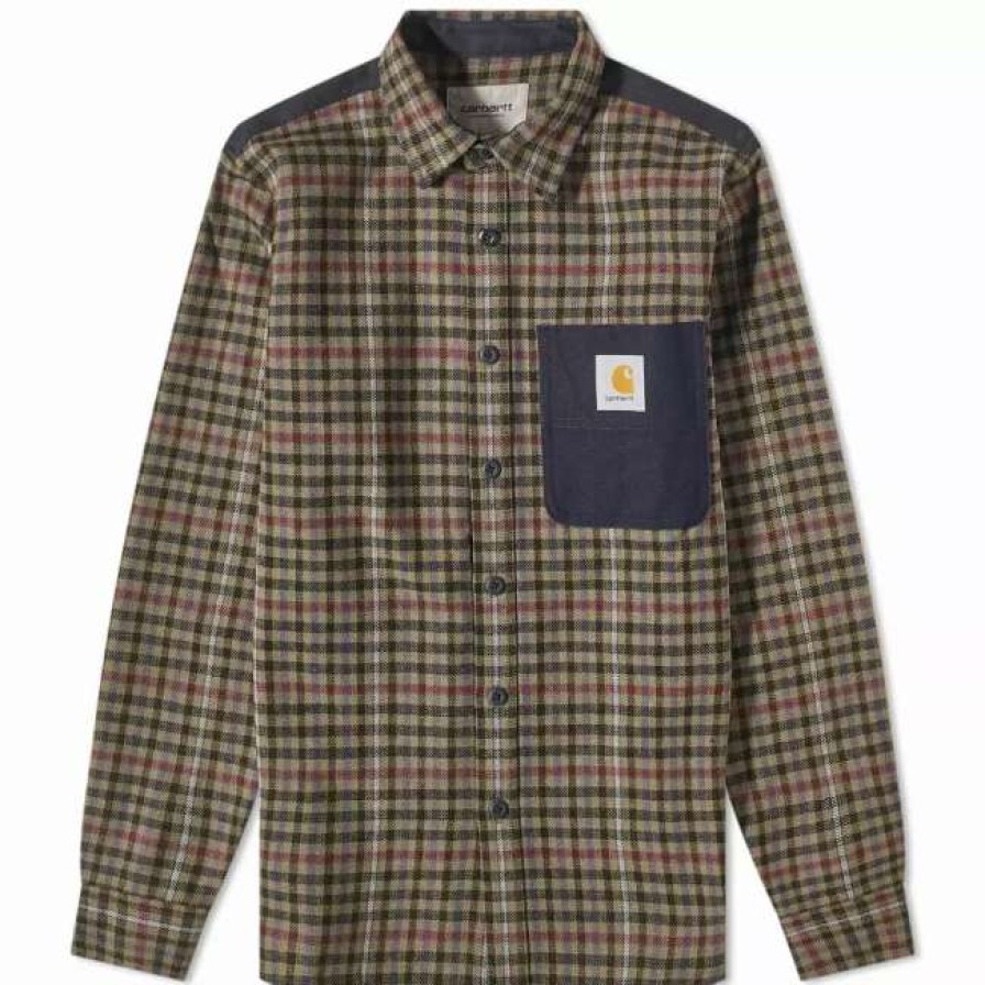 Coat * | Carhartt Wip Asher Check Overshirt