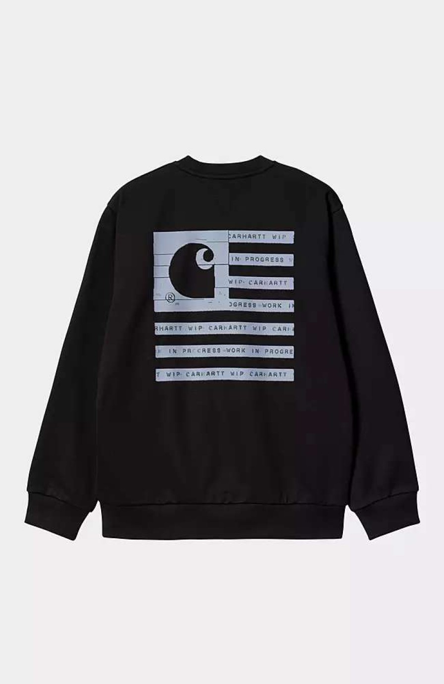 Clothing * | Carhartt Wip Label State Flag Sweatshirt