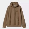 Clothing * | Carhartt Wip Hooded American Script Sweatshirt