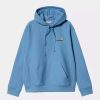 Clothing * | Carhartt Wip Hooded American Script Sweatshirt