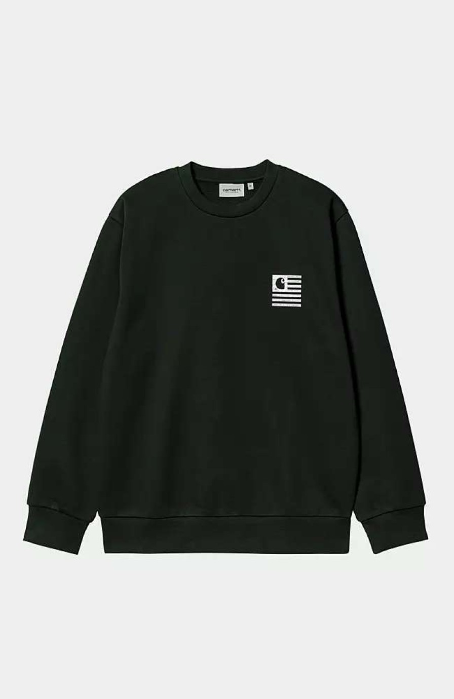 Clothing * | Carhartt Wip Label State Flag Sweatshirt