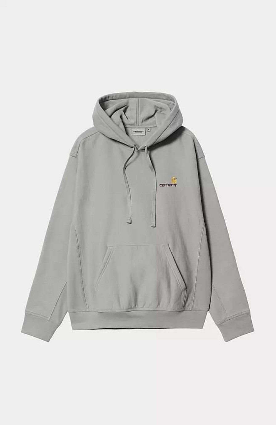 Clothing * | Carhartt Wip Hooded American Script Sweatshirt