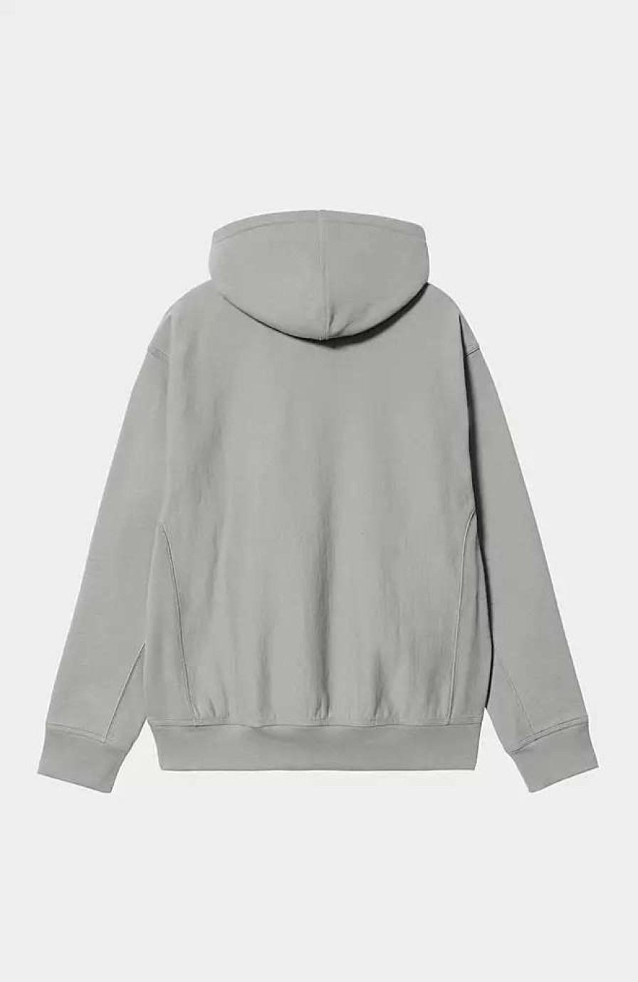 Clothing * | Carhartt Wip Hooded American Script Sweatshirt