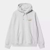 Clothing * | Carhartt Wip Hooded American Script Sweatshirt