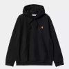 Clothing * | Carhartt Wip Hooded American Script Sweatshirt