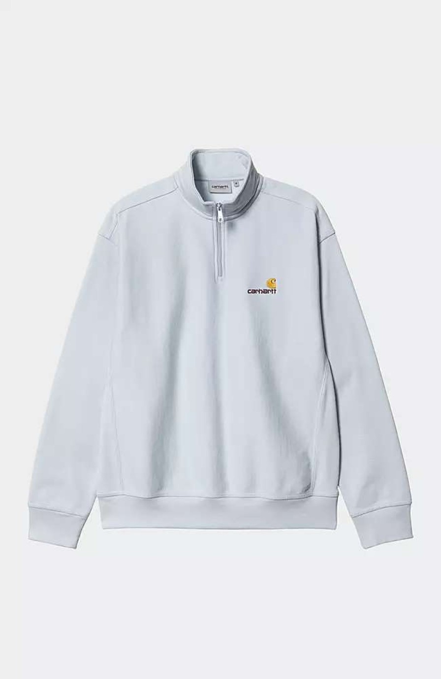 Clothing * | Carhartt Wip Half Zip American Script Sweatshirt