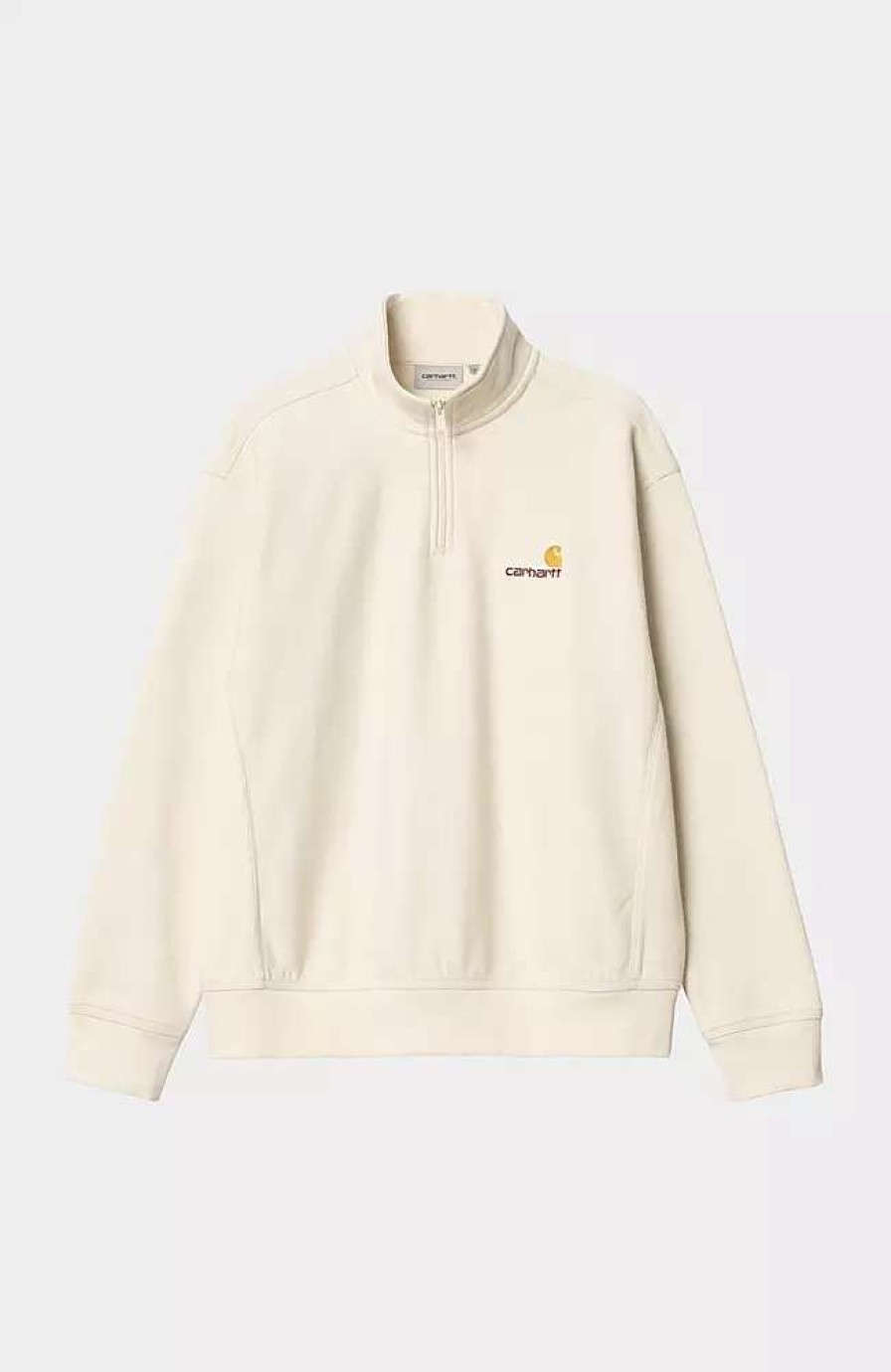 Clothing * | Carhartt Wip Half Zip American Script Sweatshirt