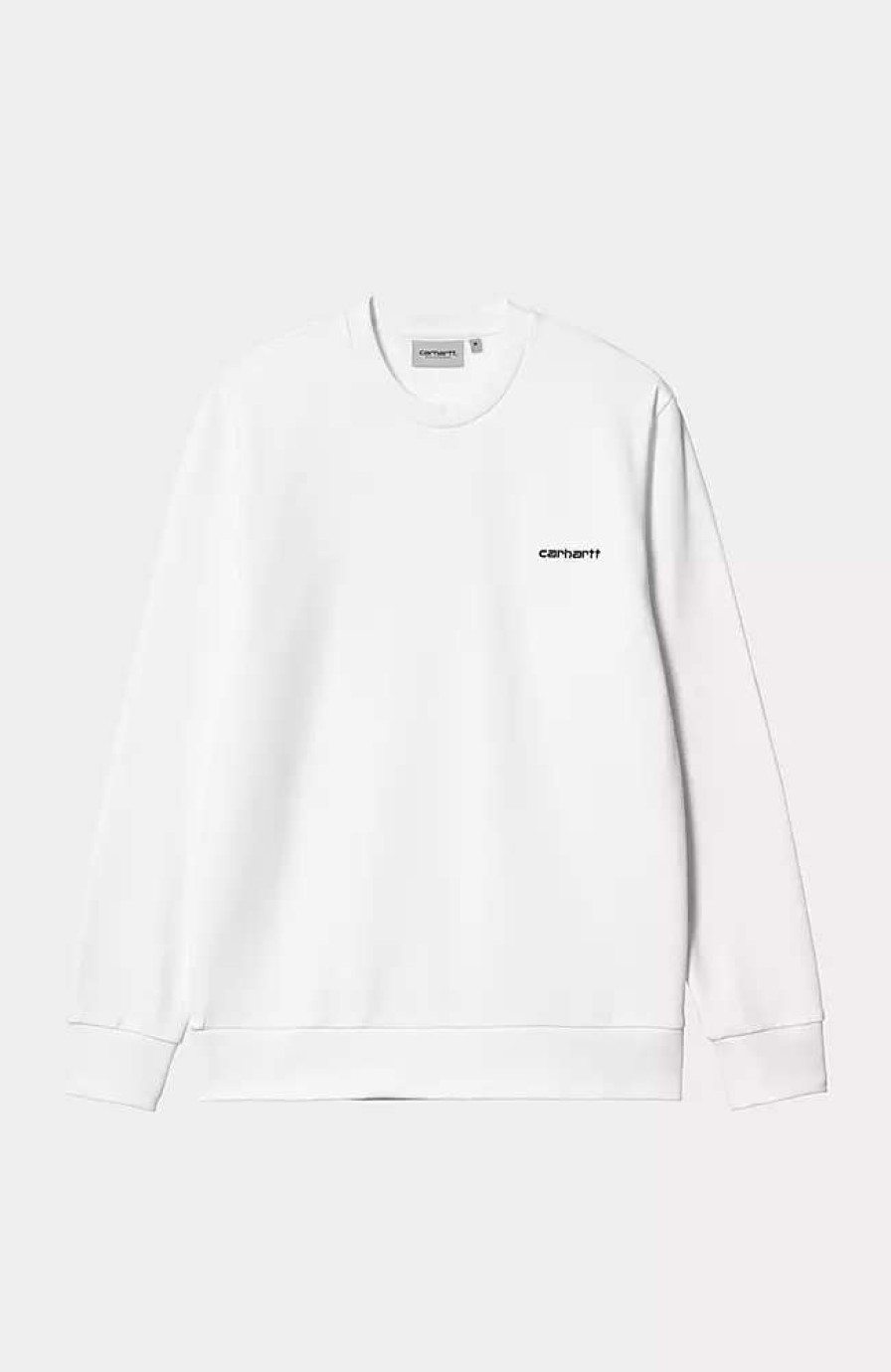 Clothing * | Carhartt Wip Script Embroidery Sweatshirt