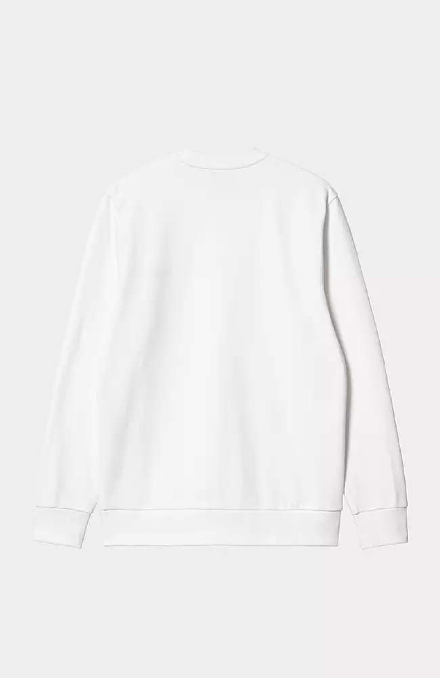 Clothing * | Carhartt Wip Script Embroidery Sweatshirt