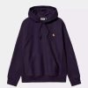 Clothing * | Carhartt Wip Hooded American Script Sweatshirt