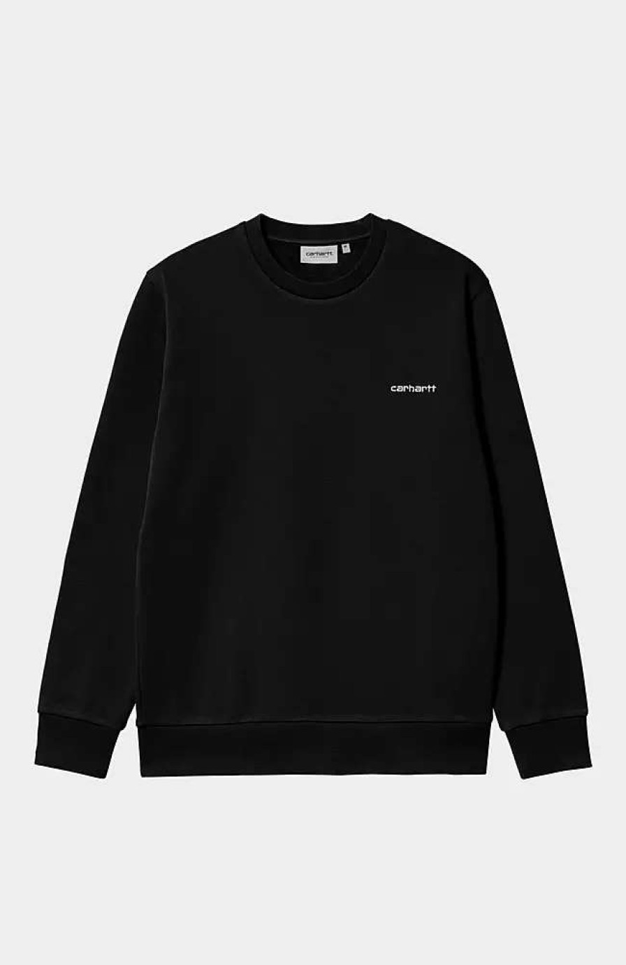 Clothing * | Carhartt Wip Script Embroidery Sweatshirt