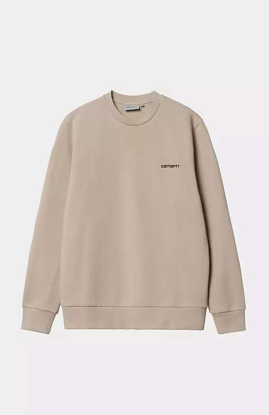 Clothing * | Carhartt Wip Script Embroidery Sweatshirt