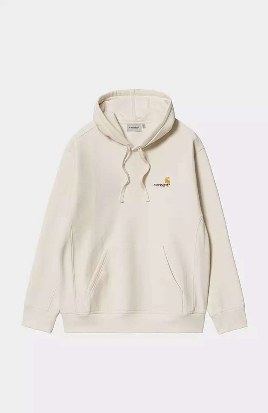 Clothing * | Carhartt Wip Hooded American Script Sweatshirt