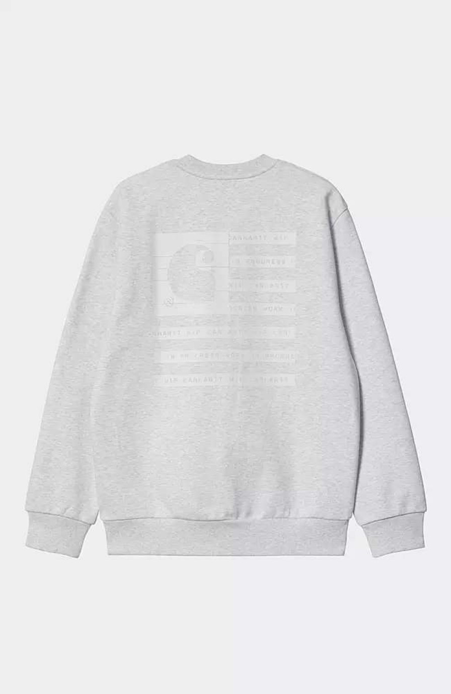 Clothing * | Carhartt Wip Label State Flag Sweatshirt